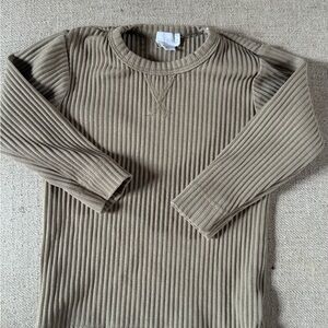 Jamie Kay Ribbed Long Sleeve Tee - Olive